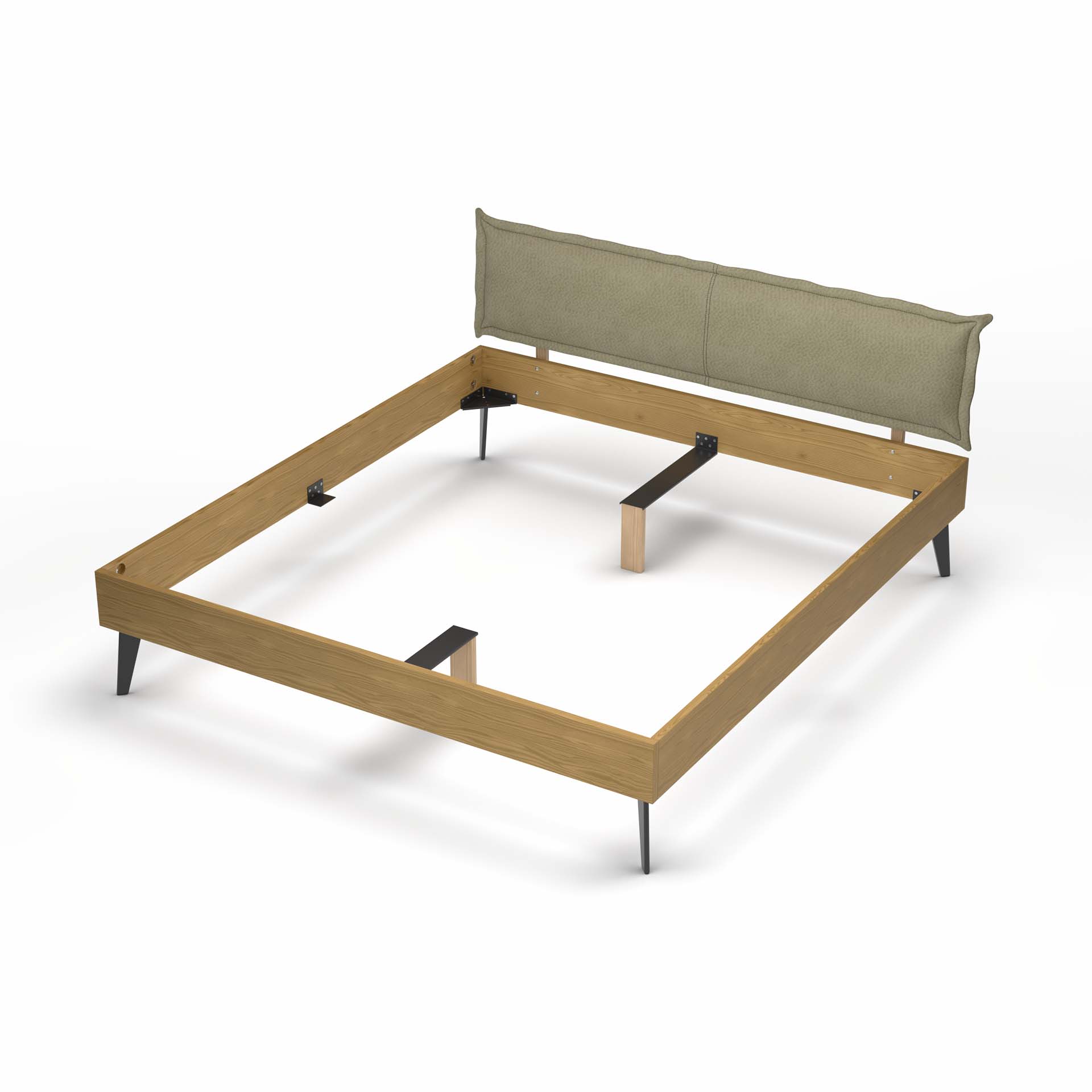 Madeera Lit en bois massif Ledra