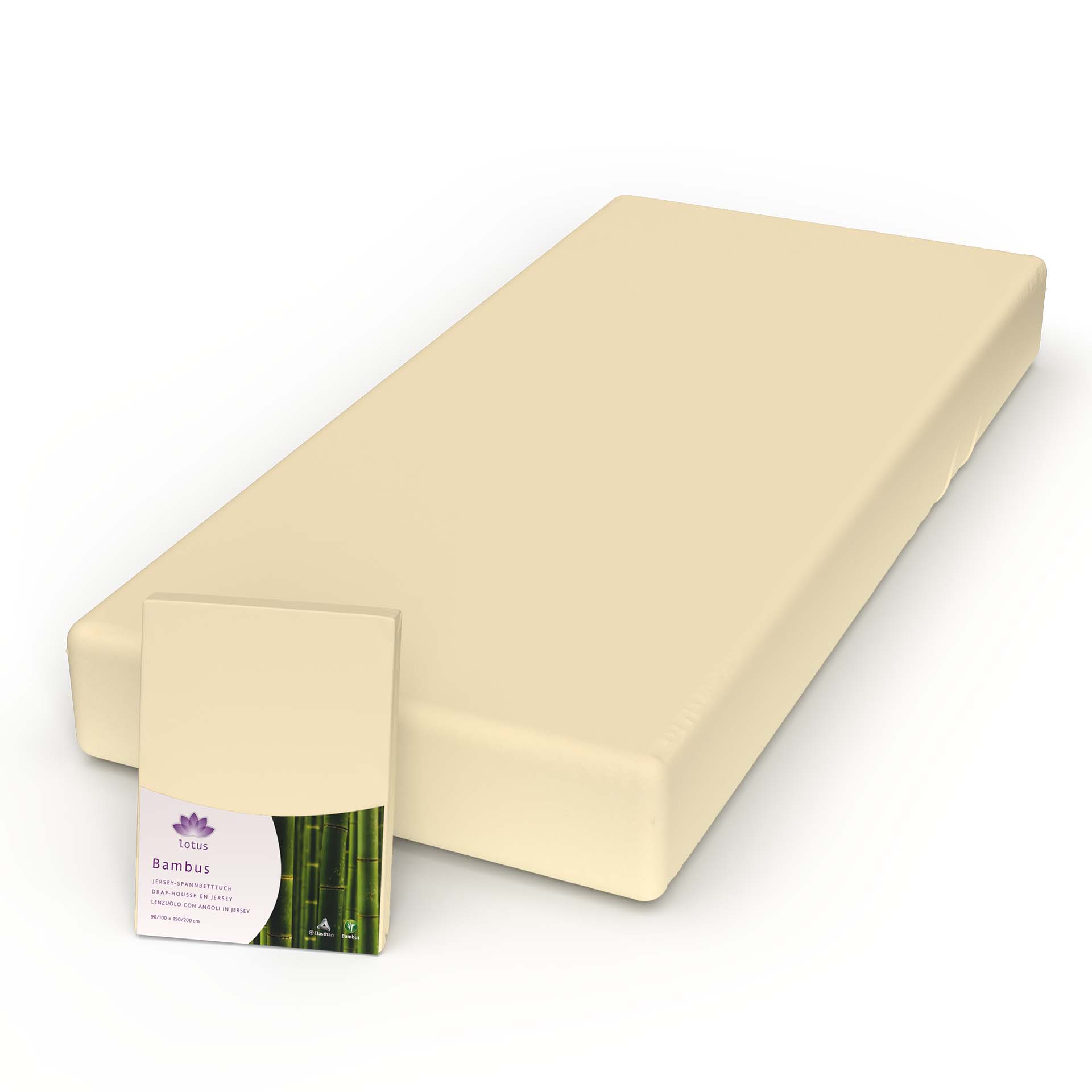 Lotus fitted sheet bamboo jersey