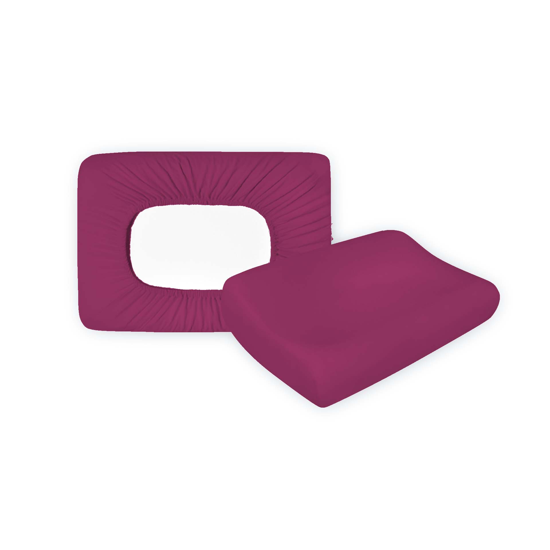 Housse en Jersey Lotus pour coussin visco,  abricot 25 50x30cm