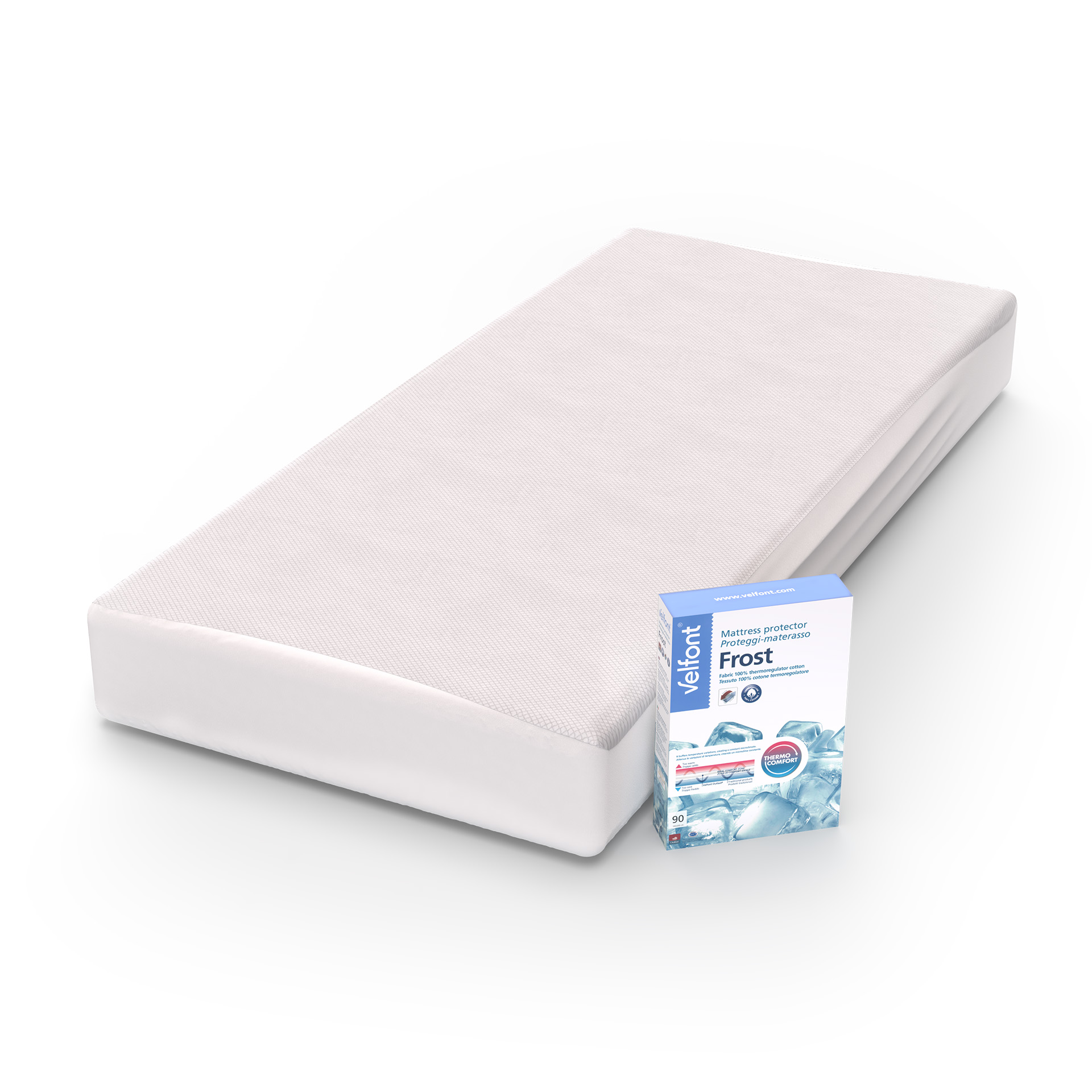 Velfont Frost thermoregulating/Outlast mattress protector