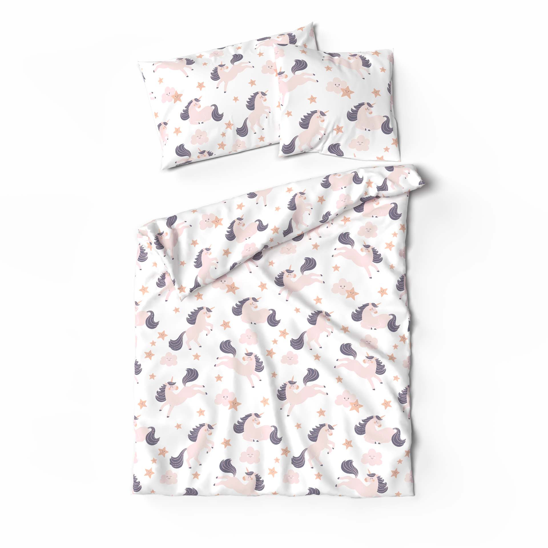 Lotus linge de lit enfants licorne