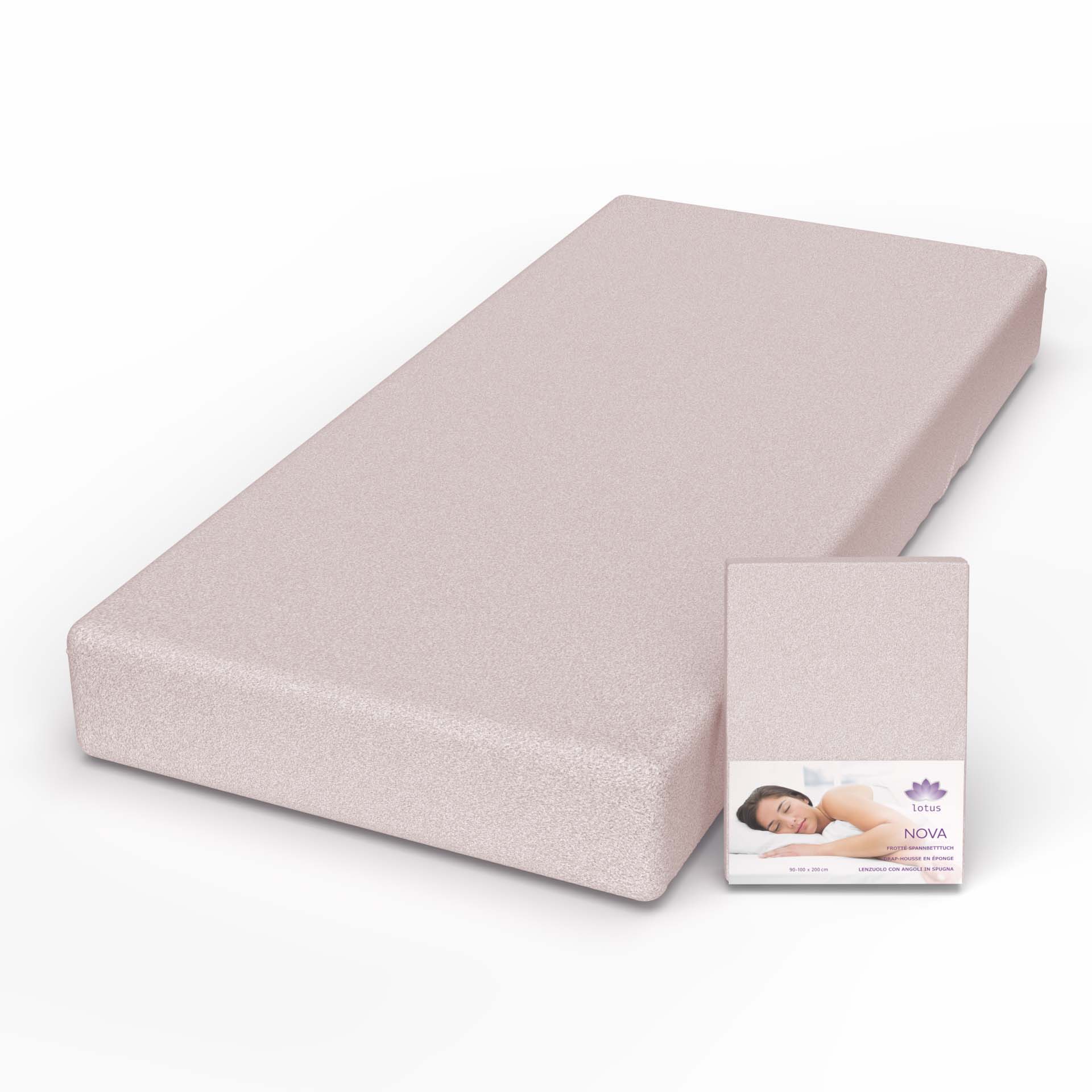 Lotus terry fitted sheet Nova