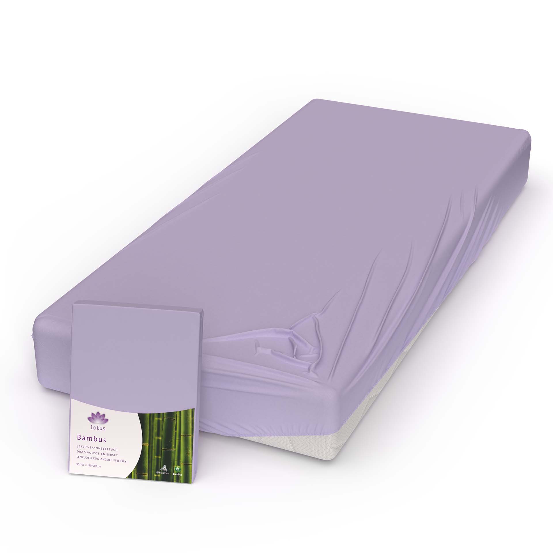 Lotus fitted sheet bamboo jersey