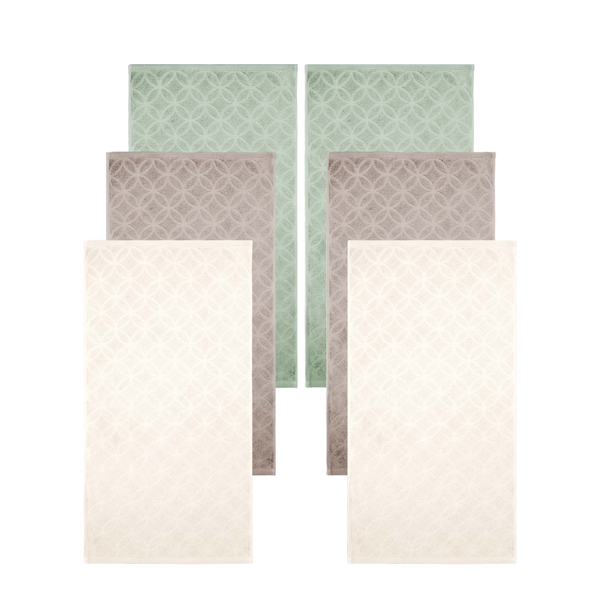 Frottéwäsche Set - 6 Handtücher 50x90cm - Vibe