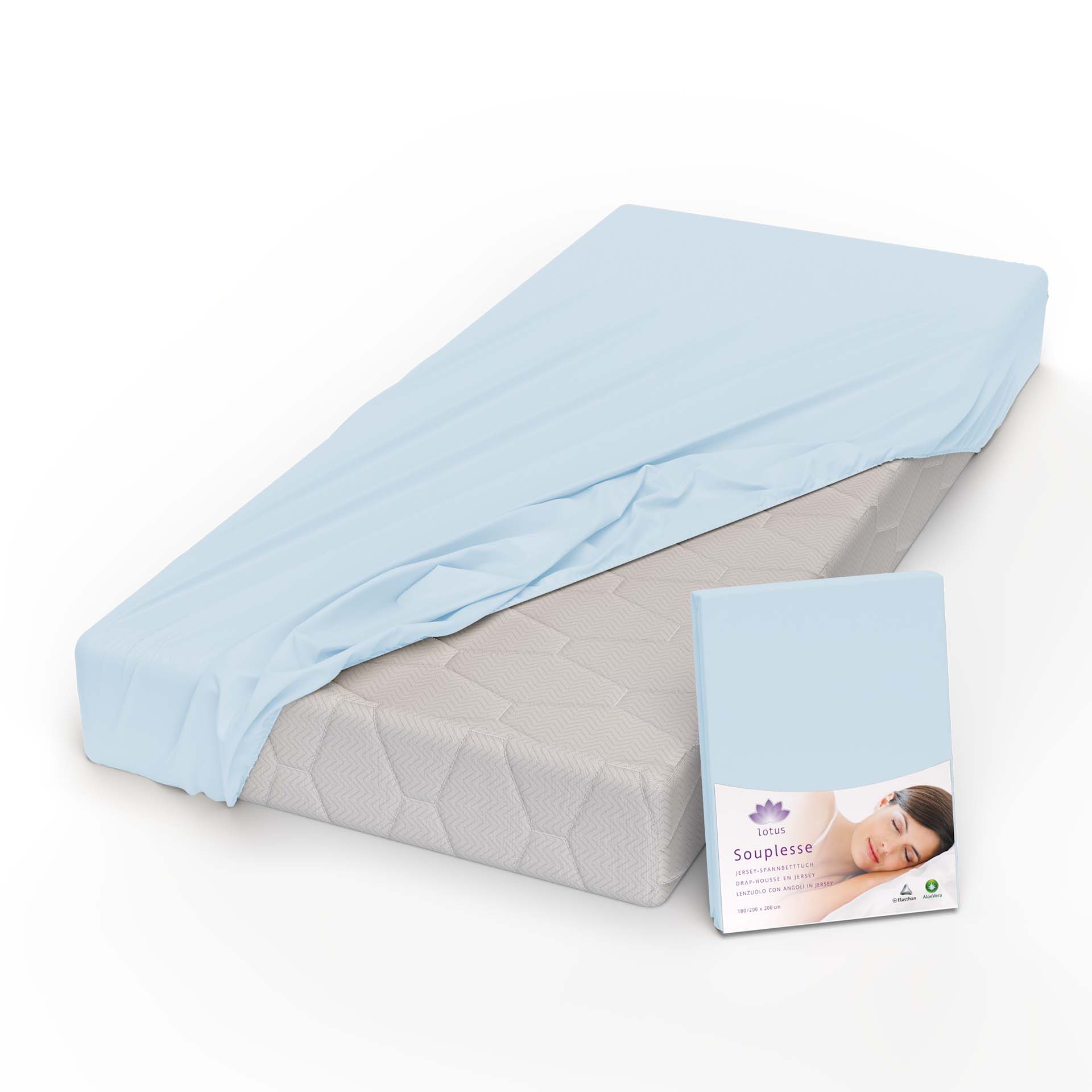 Lotus Jersey Fitted Sheet Souplesse