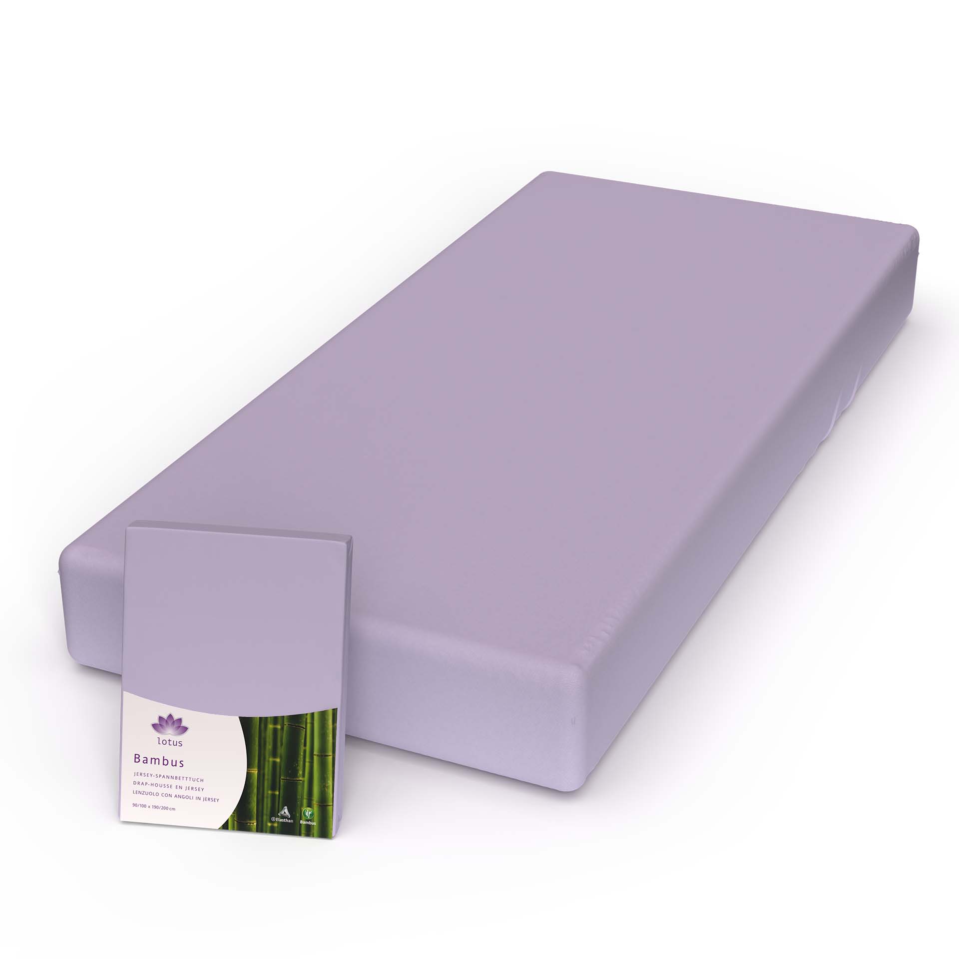 Lotus fitted sheet bamboo jersey