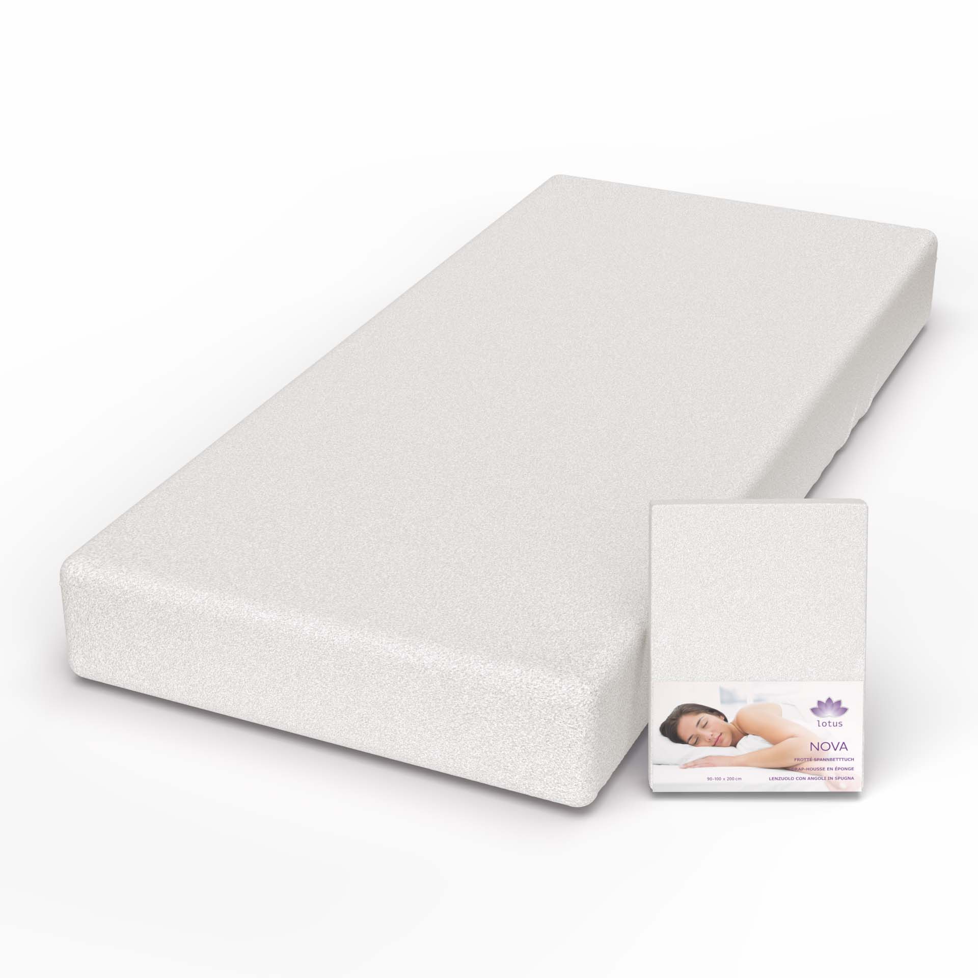 Lotus terry fitted sheet Nova