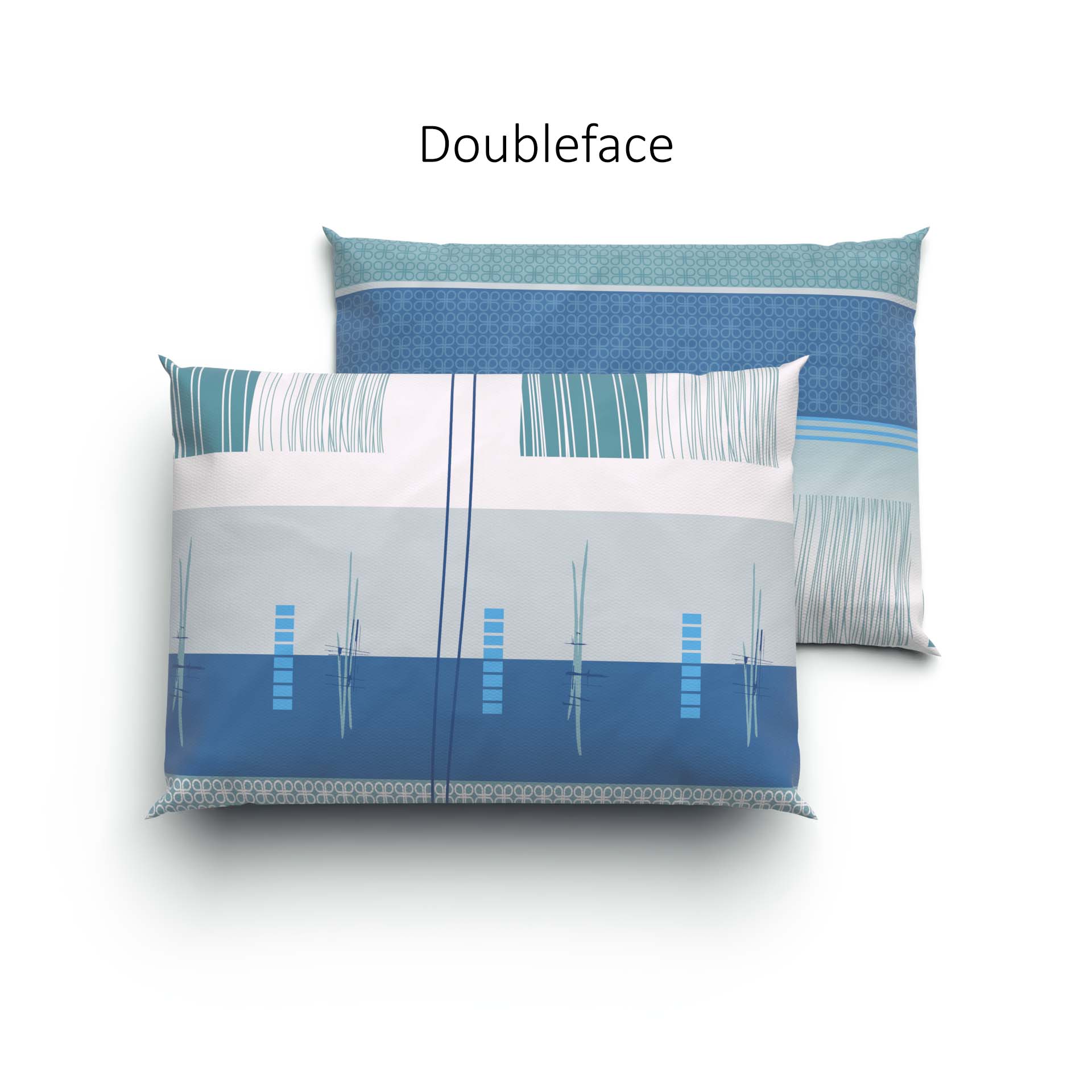 Lotus bed linen Jersey Amalfi blue
