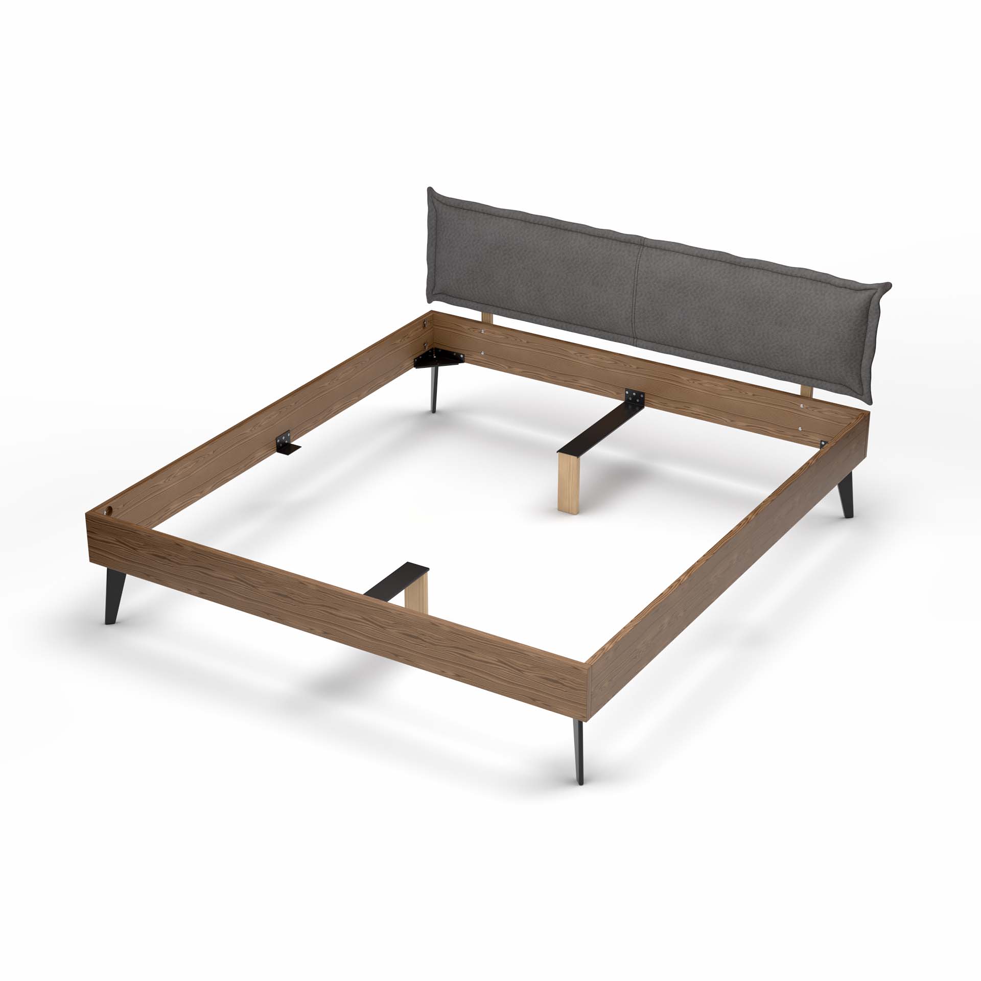 Madeera Lit en bois massif Ledra