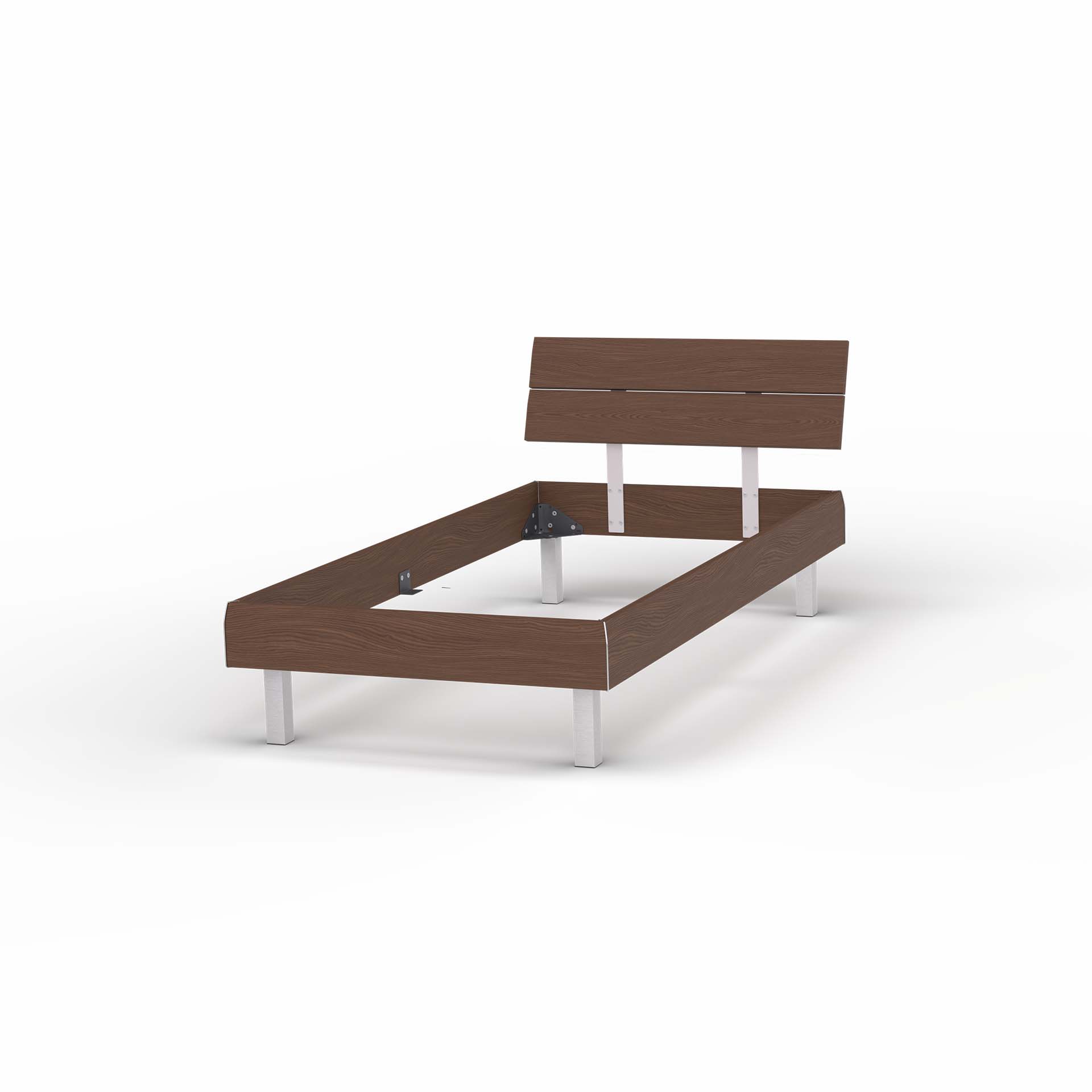 Melody bed frame walnut