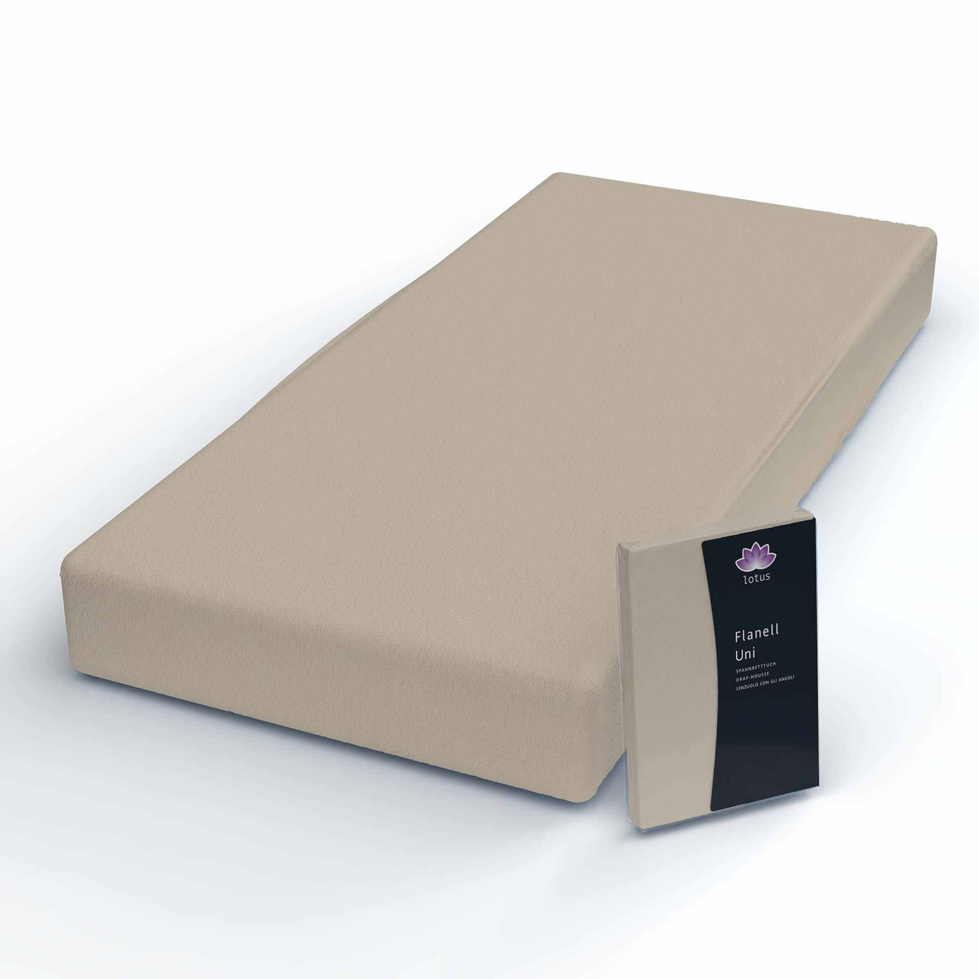 Lotus Flanell Spannbetttuch Lotus Flanell Spannbetttuch