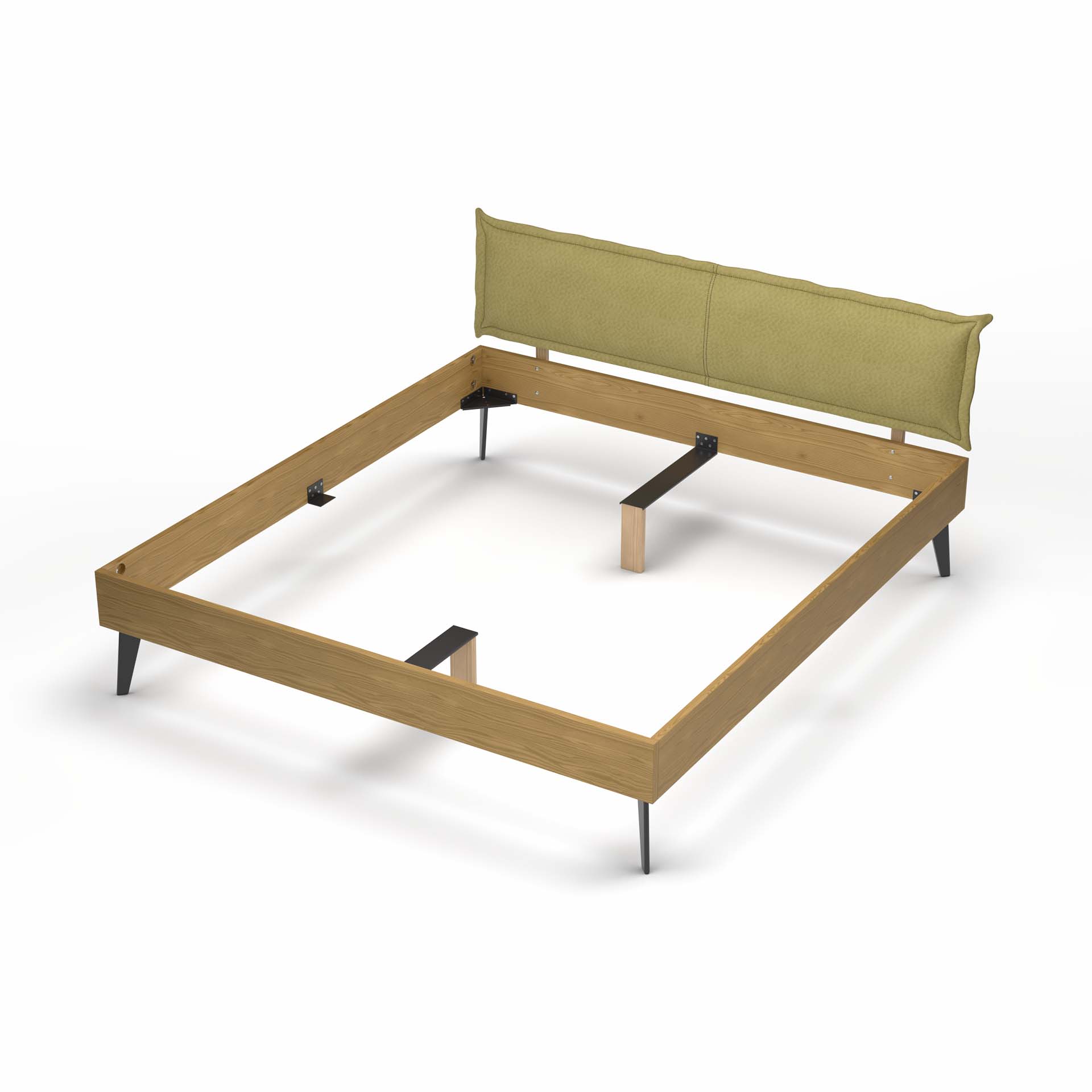 Madeera Lit en bois massif Ledra