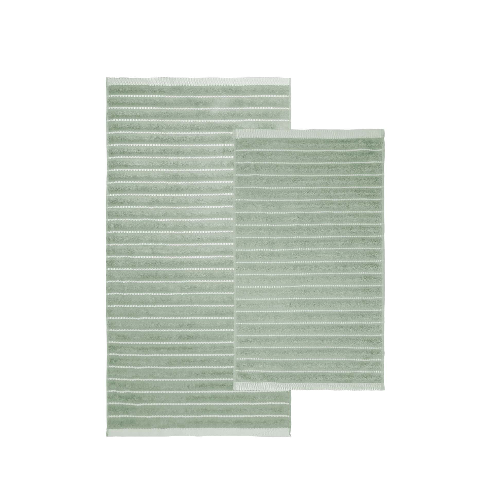 Frottéwäsche 2er Set - Handtuch und Duschtuch - Hayden