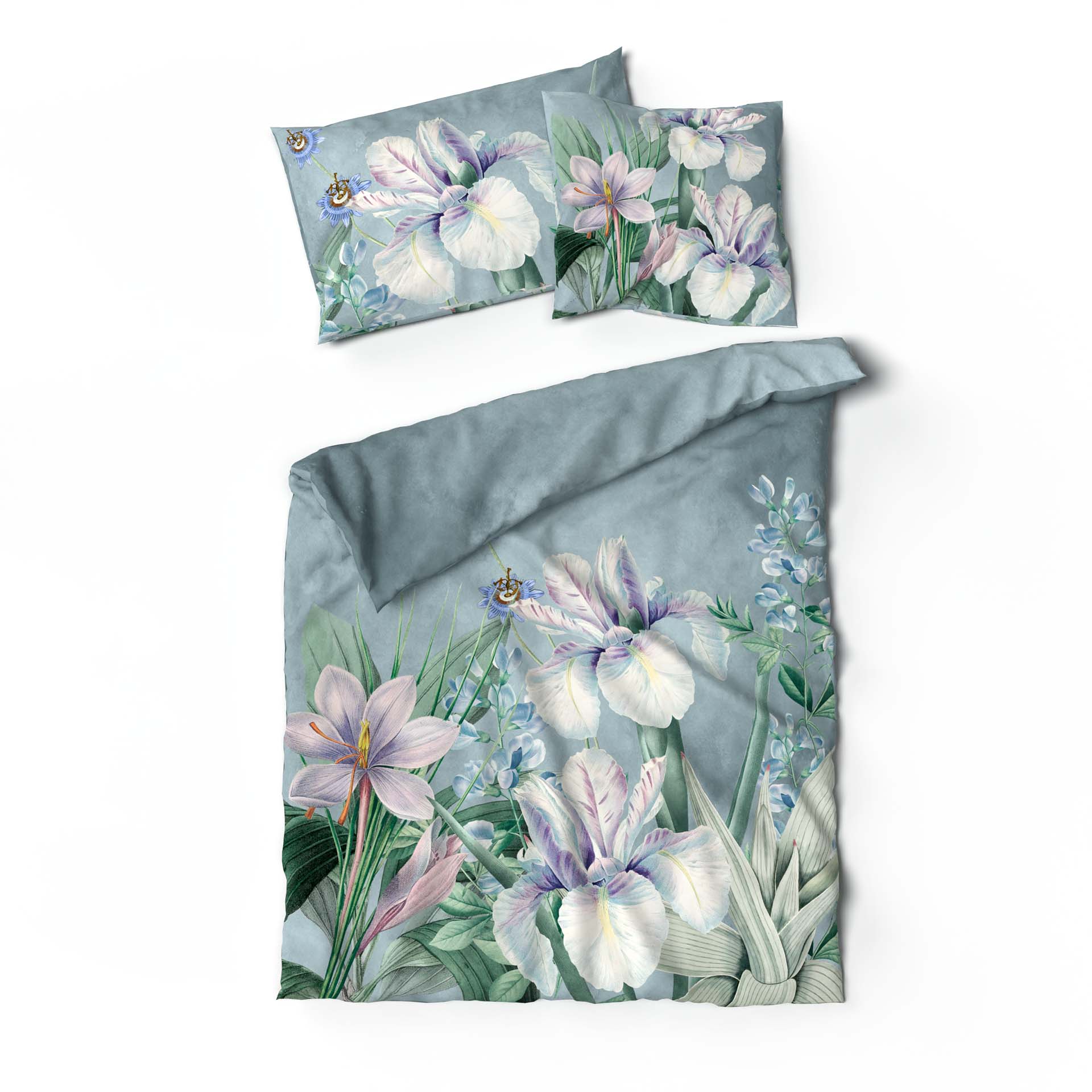 Lotus Création linge de lit satin Iris