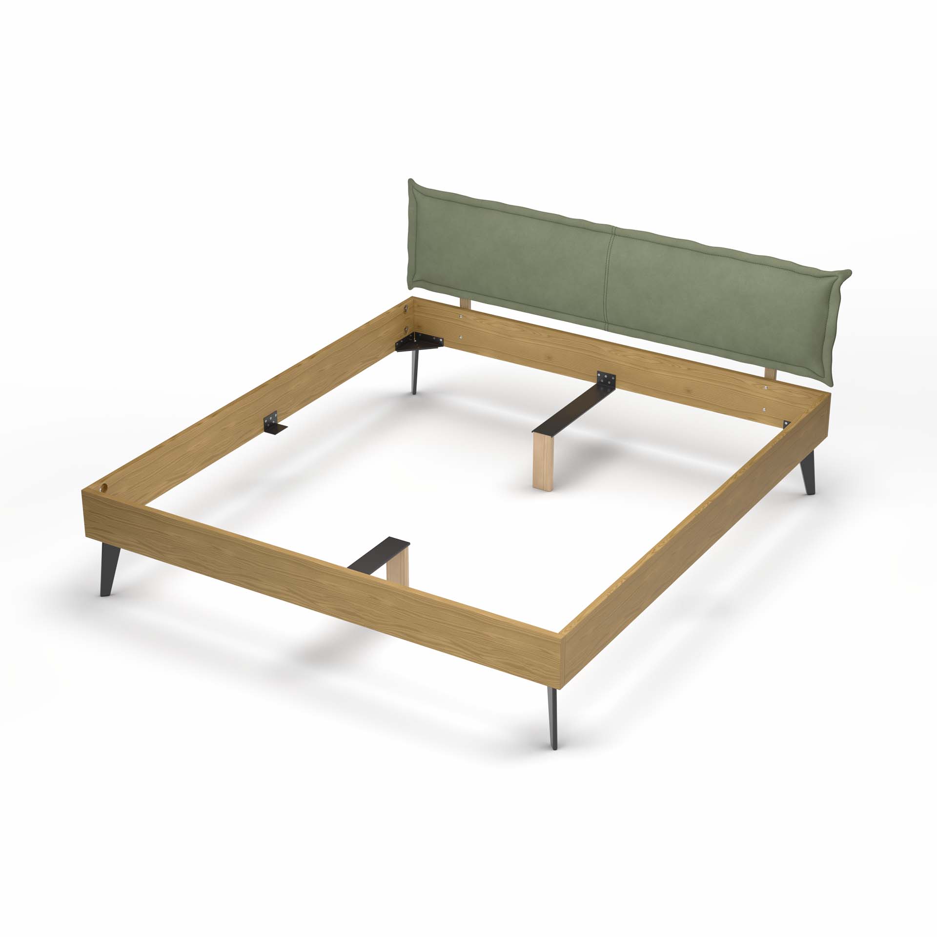 Madeera Lit en bois massif Ledra