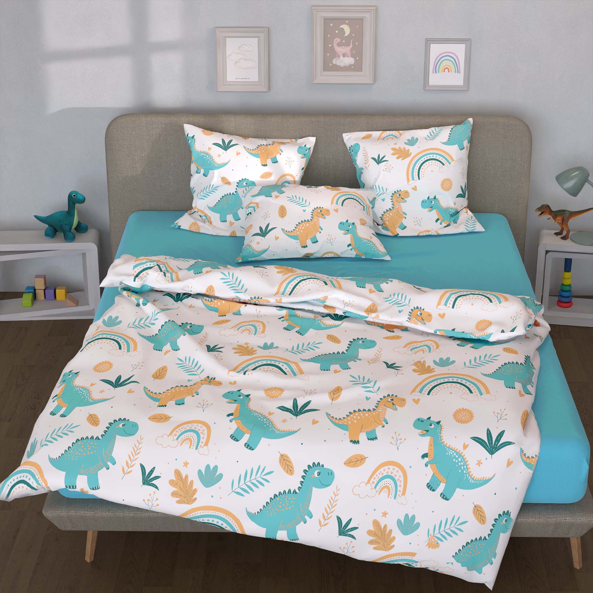 Lotus linge de lit enfants Dino