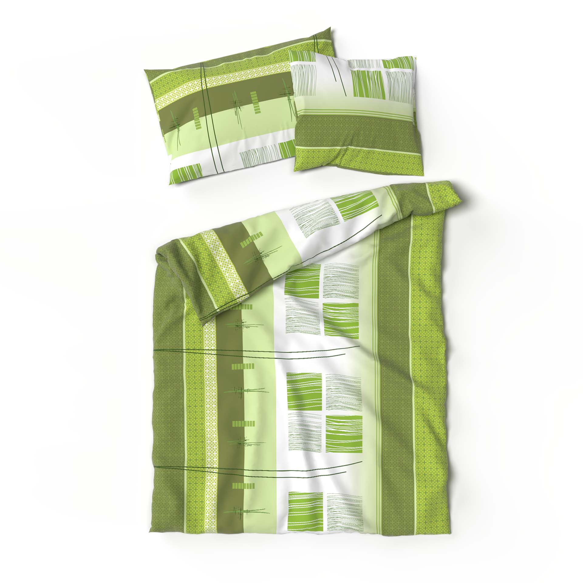 Lotus bed linen Jersey Amalfi green Lotus bed linen Jersey Amalfi green
