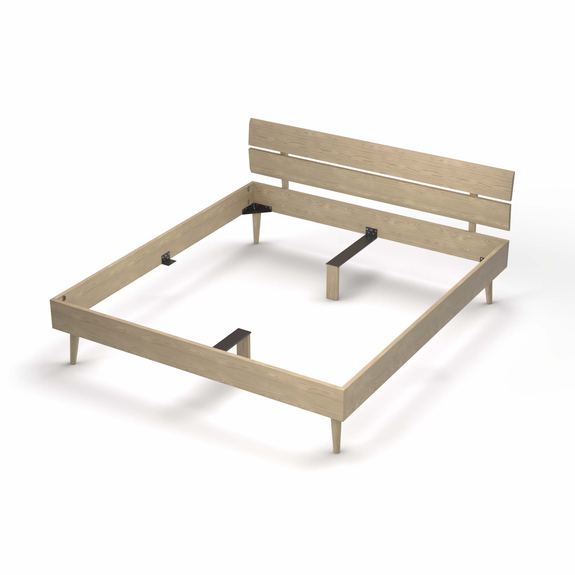 Lit Madeera Faro Chêne sauvage Bianco