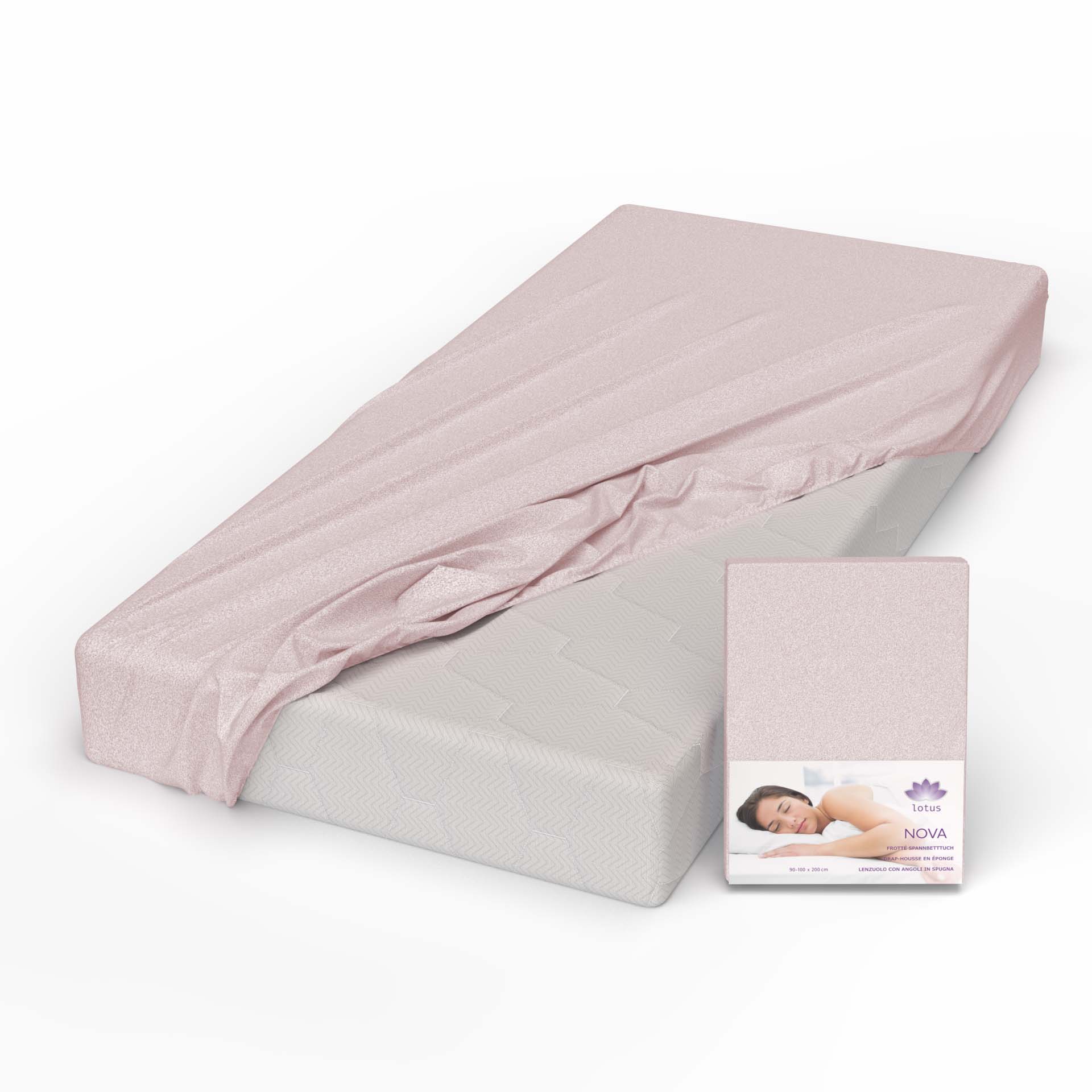 Lotus terry fitted sheet Nova