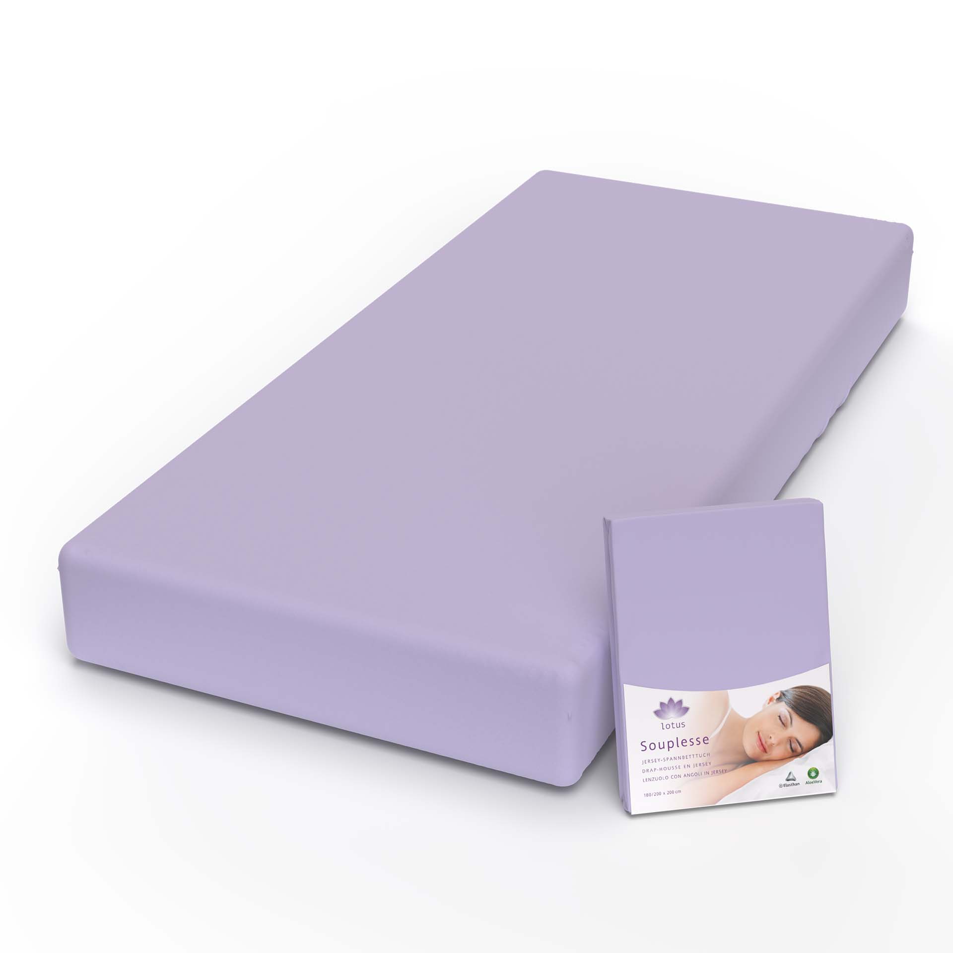 Lotus Jersey Fitted Sheet Souplesse