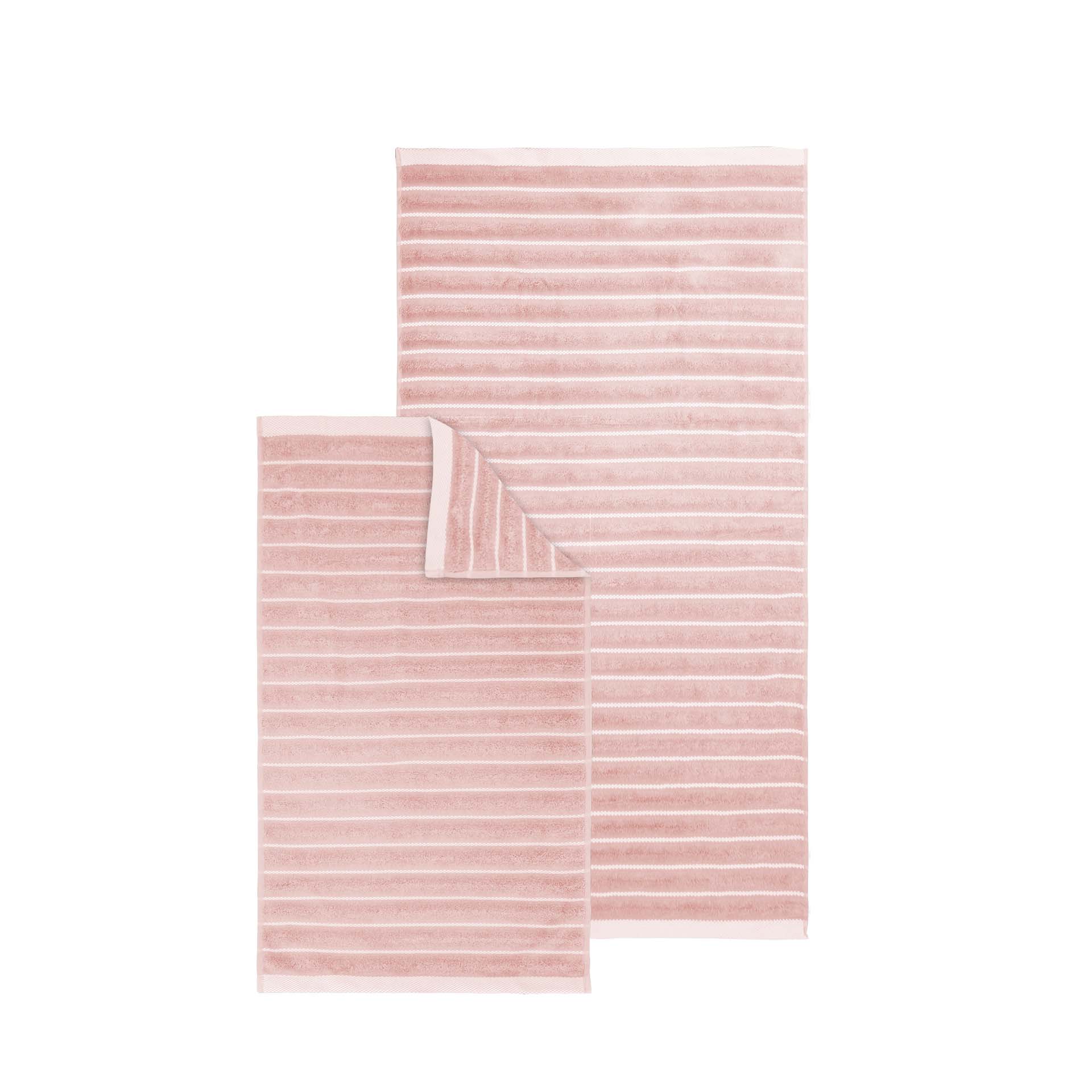 Terry towel set of 2 – hand towel and bath towel – Hayden