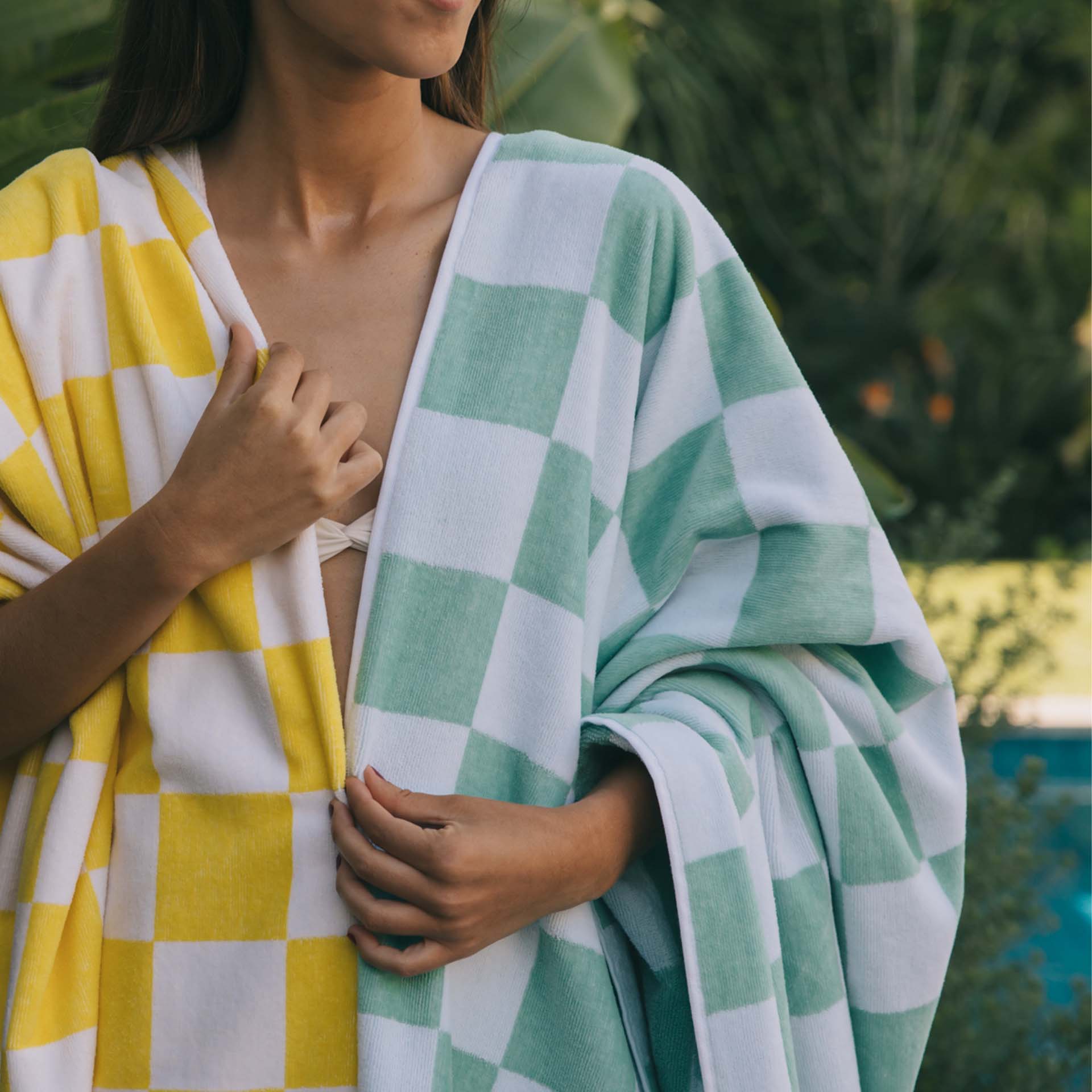 Torres Novas Gibalta Karo linge de plage vert jade Linge de plage