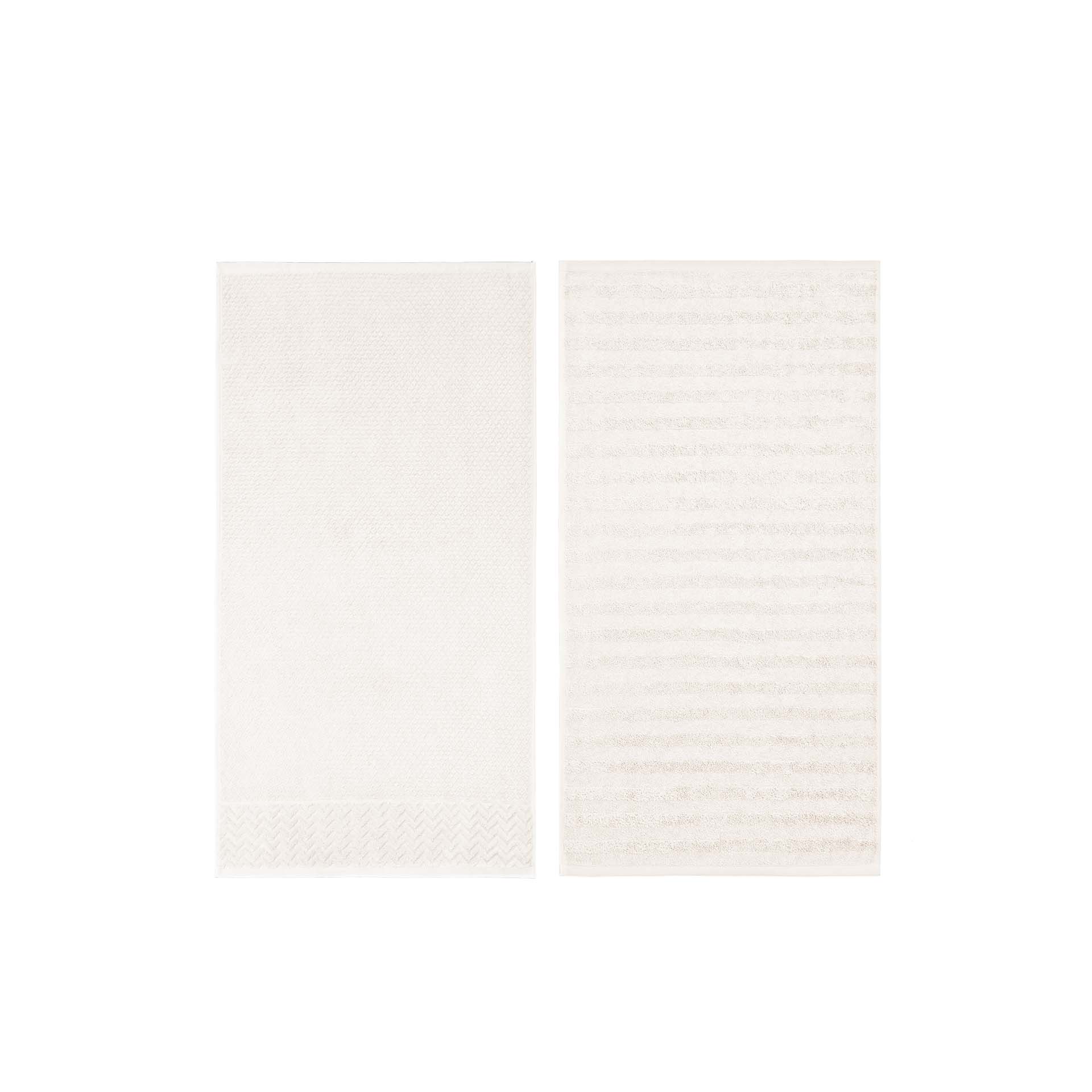 Set de linge éponge 2 serviettes 50x90 cm Ranura & Spectre