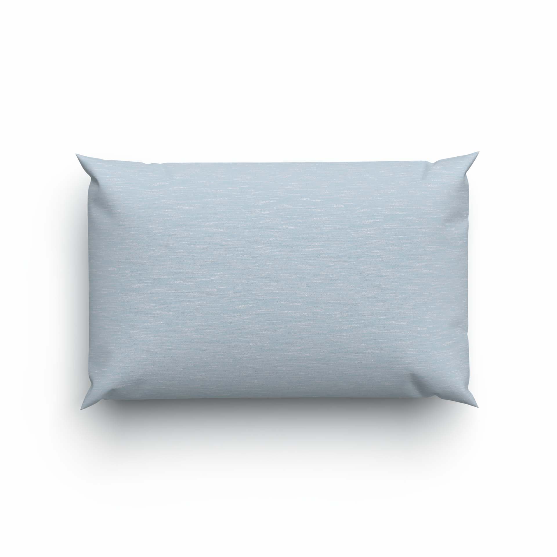 Lotus Bettwäsche Jersey uni mélange azul 65x100cm Kissenbezug