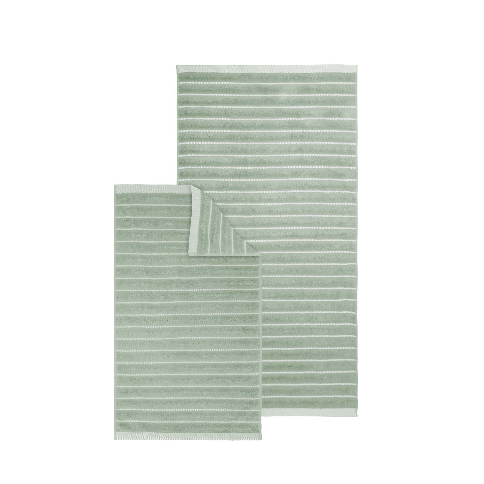 Frottéwäsche 2er Set - Handtuch und Duschtuch - Hayden